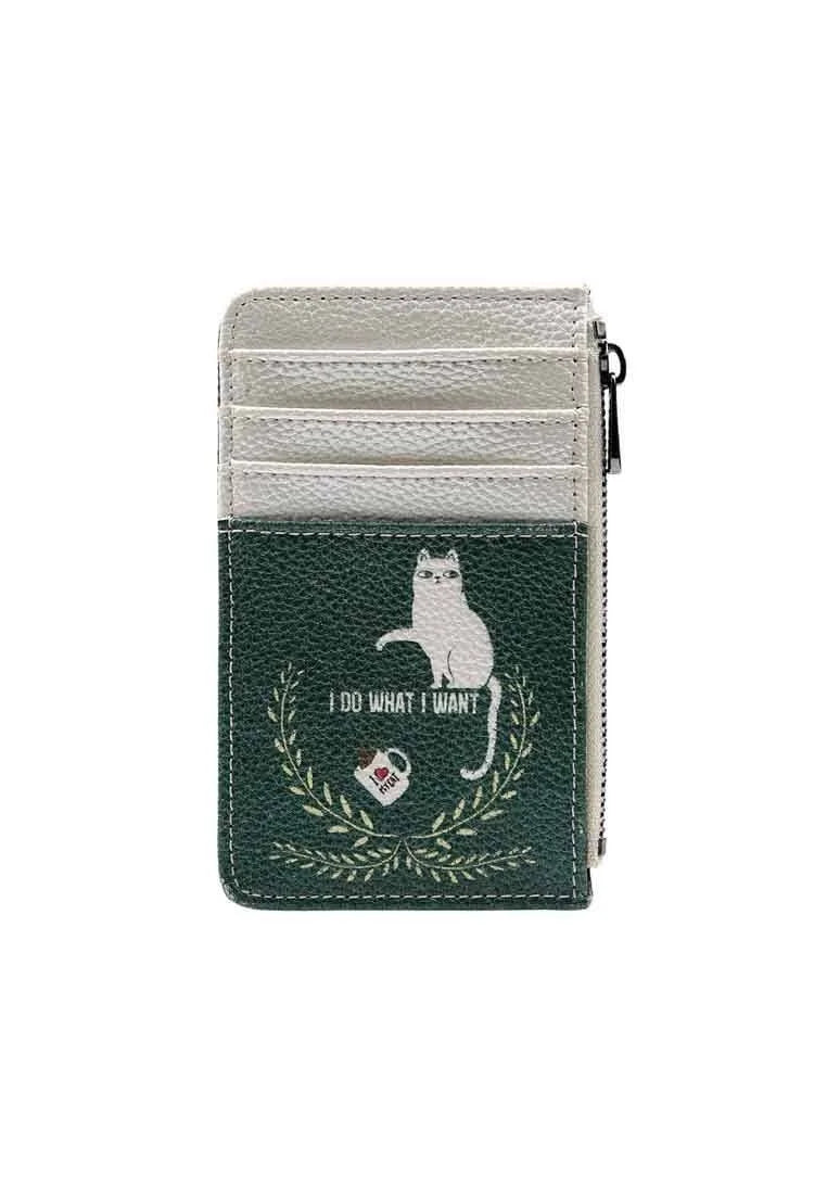 Women Green Wallet - I Do What I Want Design