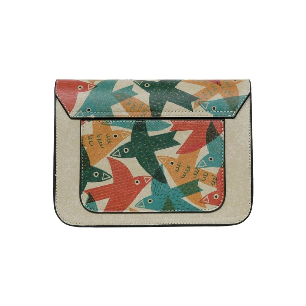 Women Vegan Leather Multicolor Purse - Together We Fly Design