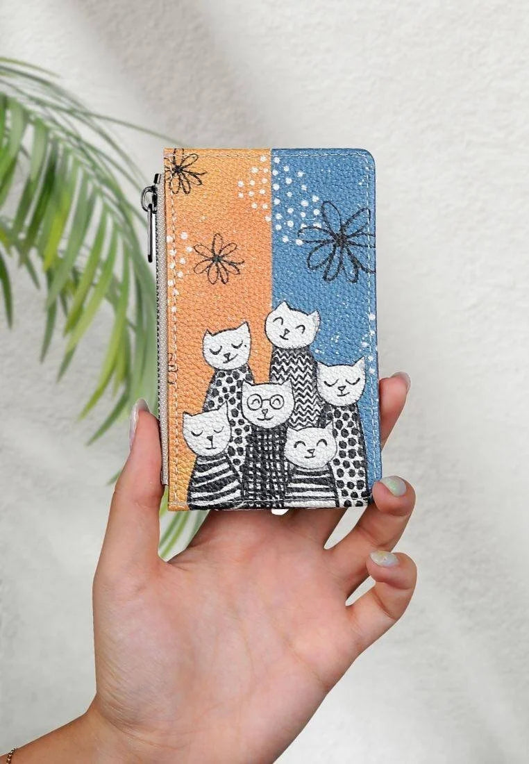 Women Multicolor Wallet - Family Portrait Design