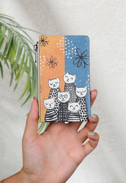 Women Multicolor Wallet - Family Portrait Design