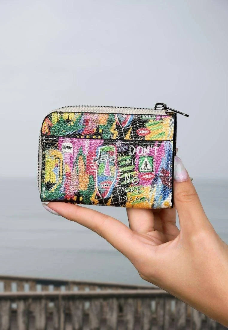 Women Multicolor Wallet - No More Drama Design