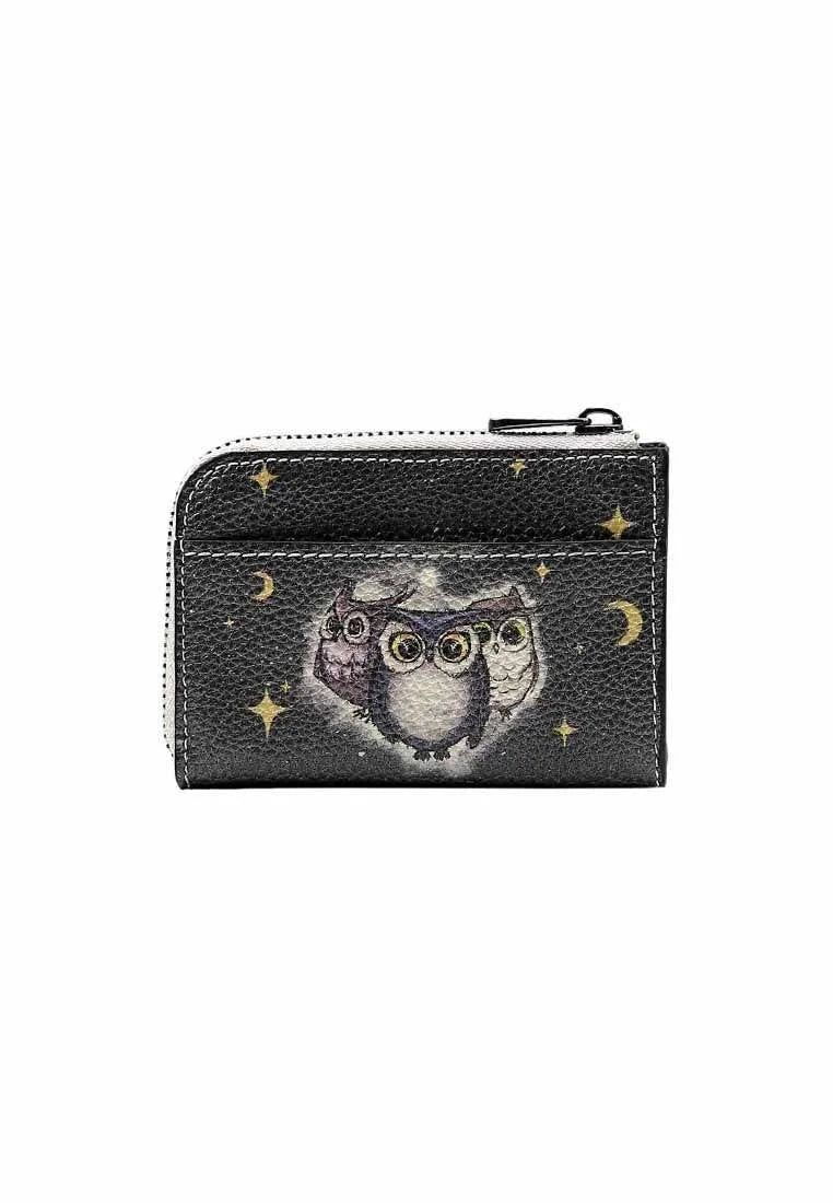 Women Navy Wallet - Owls Family Design