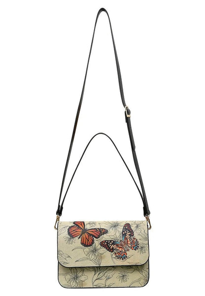 Wings of Grace – Vegan Beige Butterfly Purse