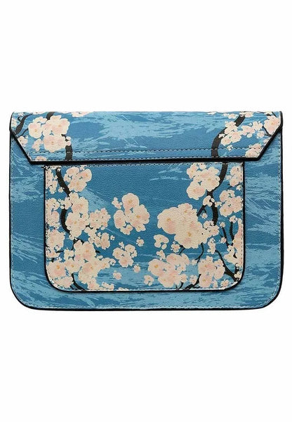 Bloom On – Vegan Blue Floral Purse