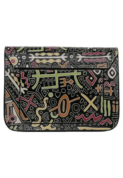 Good Fortune – Vegan Black Graphic Purse