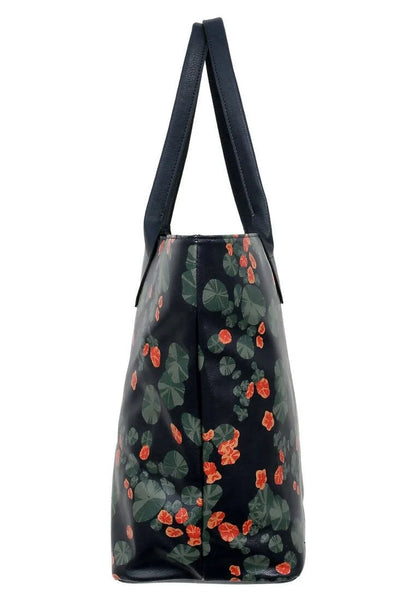 Women Vegan Leather Black Shoulder Bag - Hold Your Head Up High Design