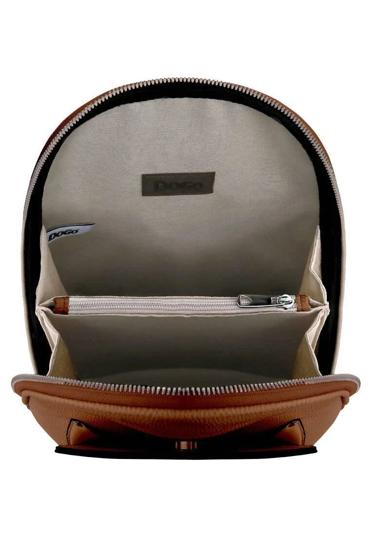Leather Brown Backpack - The Wise Owl Design