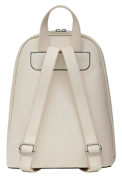 Vegan Leather Cream Backpack - Your Ride Your Bike Design