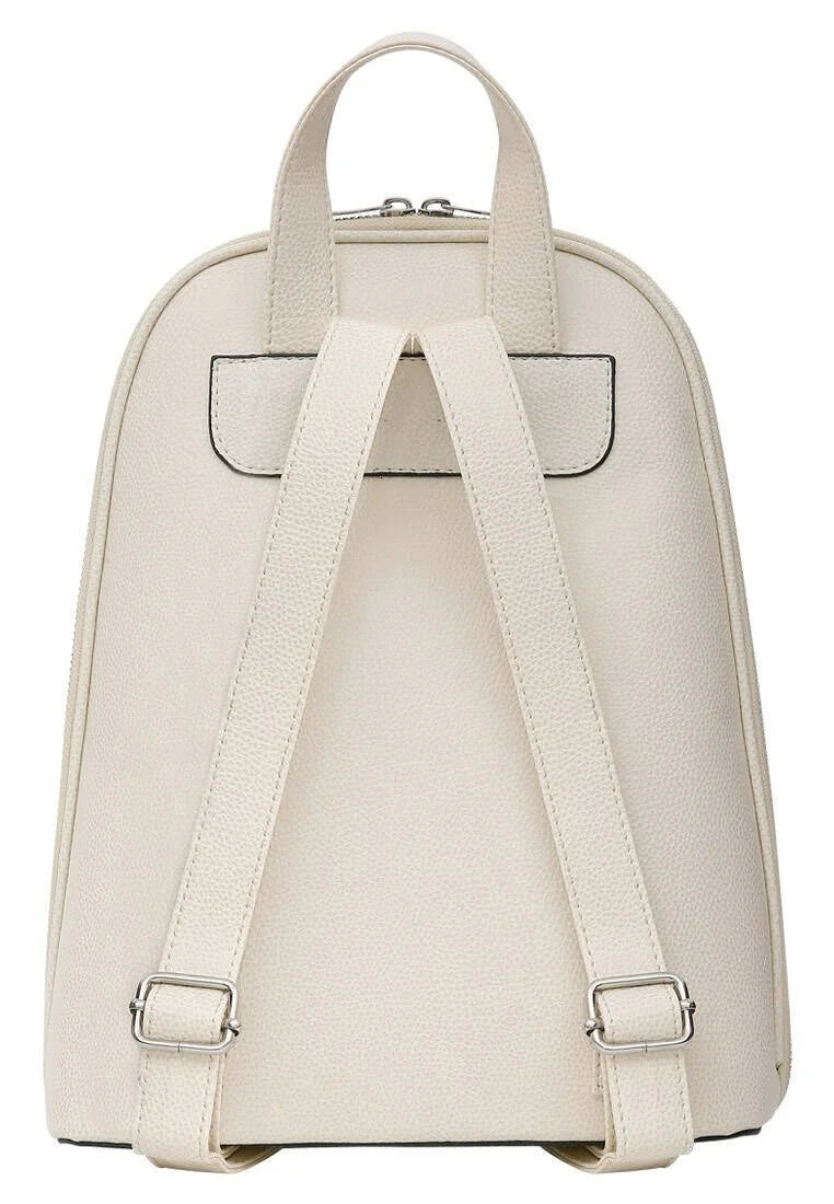 Women’s Vegan Leather Cream Backpack