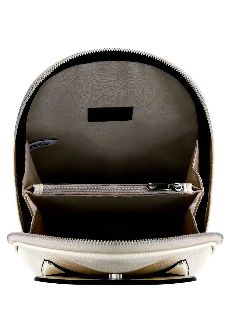 Women’s Vegan Leather Cream Backpack
