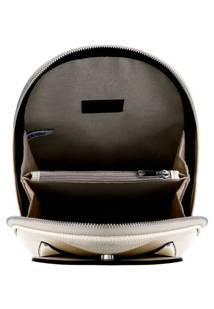 Women’s Vegan Leather Cream Backpack
