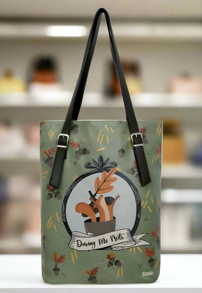 Driving Me Nuts Leather Shoulder Bag