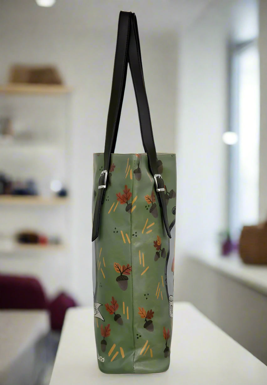 Driving Me Nuts Leather Shoulder Bag