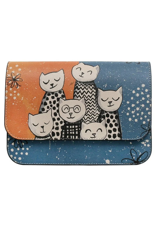 Purrfect Portrait – Vegan Cat Family Handbag