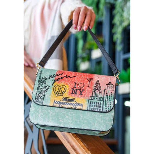Women Vegan Leather Handbag - New York Design